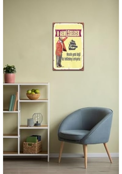 O Gemi Bir Gün Gelecek Retro Vintage Ahşap Mdf Tablo Drtr0097