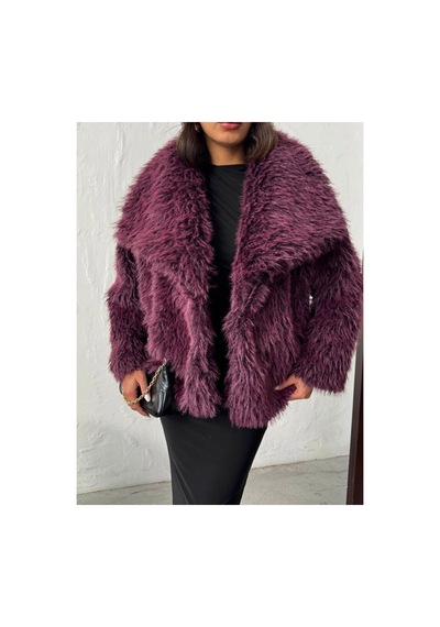 Verymoda Peluş Kaban F2040 Mürdüm