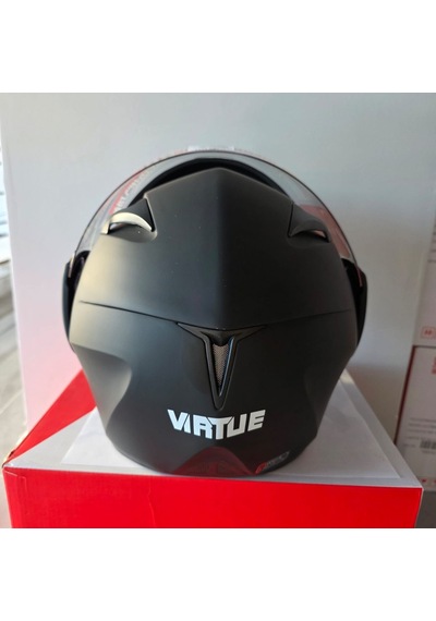 Çene Açılır Kask Vizörlü Md-808 Vırtue Mat Siyah Xl