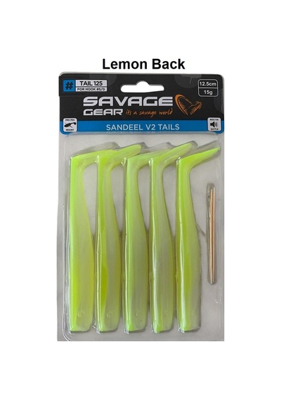 Savage Gear Sandeel V2 Tail 12.5cm 15gr 5'li Paket İğnesiz