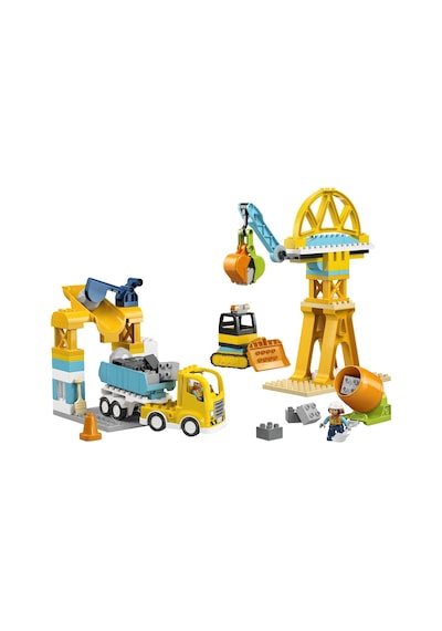 LEGO® DUPLO® Kasabası 3'ü 1 Arada İnşaat Sahası ve Araçları 10476 -3 Yaş ve Üzeri Çocuklar için Figür İçeren Yapım Seti (84 Parça)