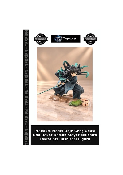Premium Model Obje Genç Odası Oda Dekor Demon Slayer Muichiro Tokito Hashirası Figürü