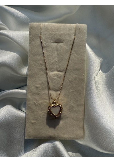 Reversible Heart Kalpli Kolye Altın