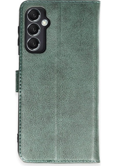 Samsung Galaxy M34 5g Uyumlu Kılıf Trend S Plus Kapaklı Kılıf - Yeşil