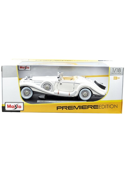 1:18 Ölçek Maisto 1936 Mercedes Benz 500 K Diecast Metal Minyatür Model Araba 25cm