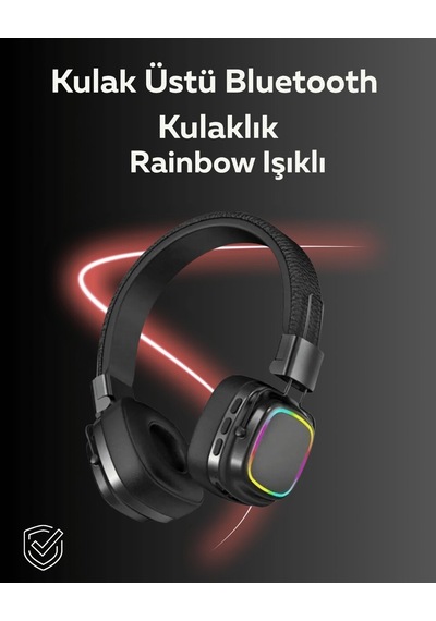 Northcity Rgb Işıklı Katlanabilir Bluetooth 5.3 Kulak Üstü Kulaklık - Renkli Ses Deneyimi