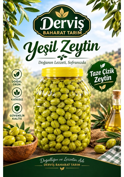 Çizik Zeytin 3 Kg Net