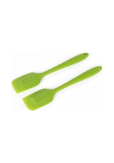 Silikon Spatula Ve Sıyırıcı, Tek Parça Tasarım 2, Yeşil Diğer