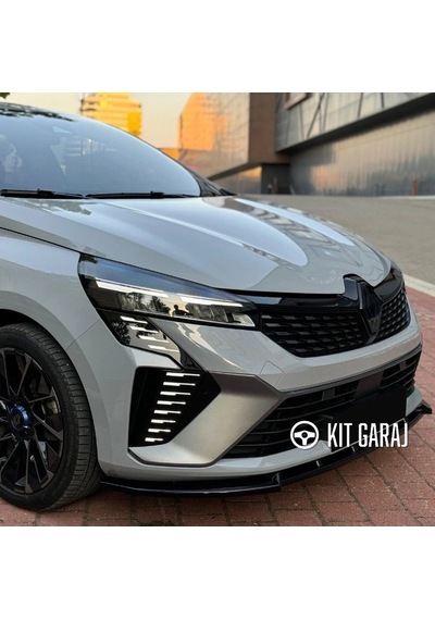 Kit Garaj Renault Clio 2024+ Piano Black Ön Lip Plastik Boyalı