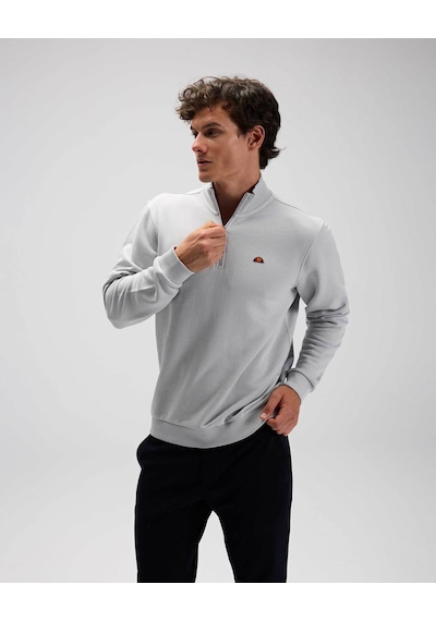 Ellesse Yarım Fermuarlı Gri Erkek Sweatshirt Em580 Gri