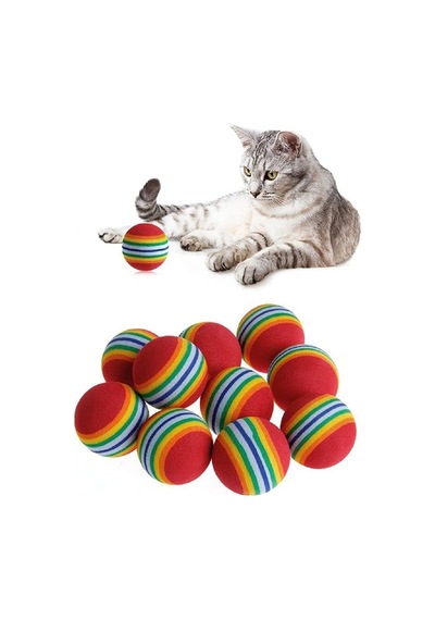 Sünger Kedi Oyun Topu - 3 Lü Çiğneme Süngeri