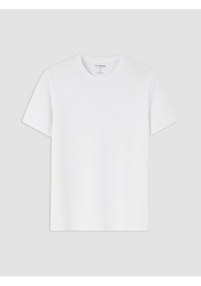 Lcwaıkıkı Classic Beyaz Slim Fit %100 Pamuk Erkek Tişört