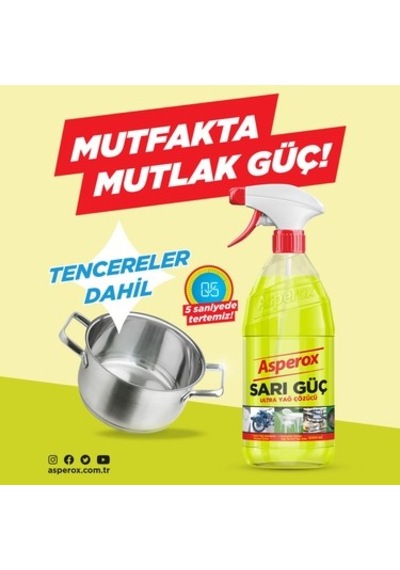 Yağ Çözücü 1 Lt Ultra Güçlü Temizlik Maddesi 100'lü Set