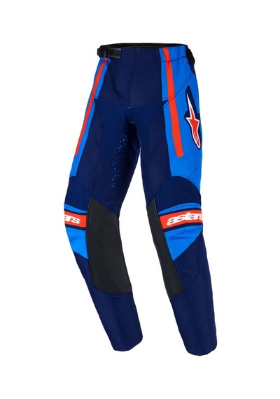 Alpinestars Kids Racer Nomur Çocuk Kros Motosiklet Pantolonu Mavi Kırmızı