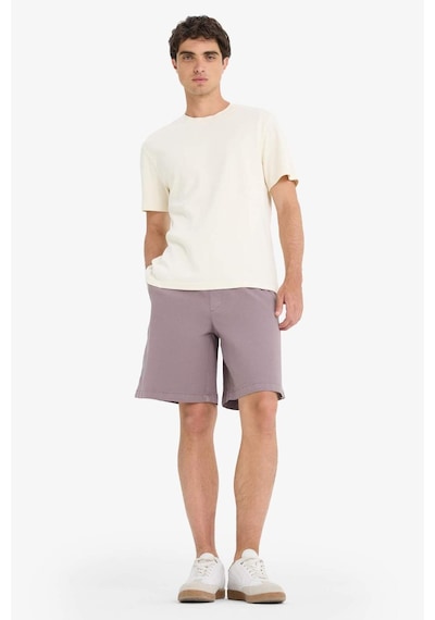 Defacto Baggy Fit Beli Bağcıklı Bermuda Şort E1047ax25smgr304 Gri