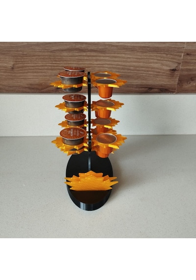Akçaağaç Dekoratif Kahve Kapsül Standı Ve 2 Adet Bardak Altlığı-çift Taraflı Kullanım-37 Mm Ve 46 Mm Kapsül Uyumlu-mavi Sarı Akçaağaç Dekoratif Kahve Kapsül Standı Ve 2 Adet Bardak Altlığı-çift Taraflı Kullanım-37 Mm Ve 46 Mm Kapsül Uyumlu-mavi Sarı