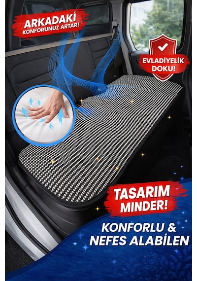 Renault Clio 2019 Ve Sonrası Clio 5 Uyumlu Örme Ön 2 Parça Minder Gri