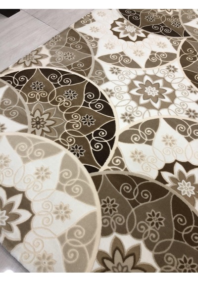 Flora Halı Lavin 0018 A 165X230 Krem Kahve 4 M2 Halı !