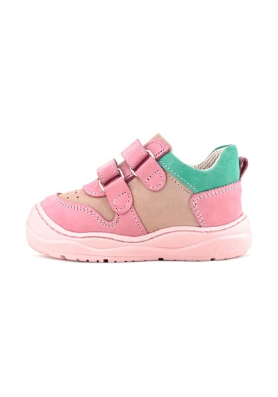 Rakerplus Schaggy Hakiki Deri Pembe Yeşil Bebek Spor Ayakkabı Pembe