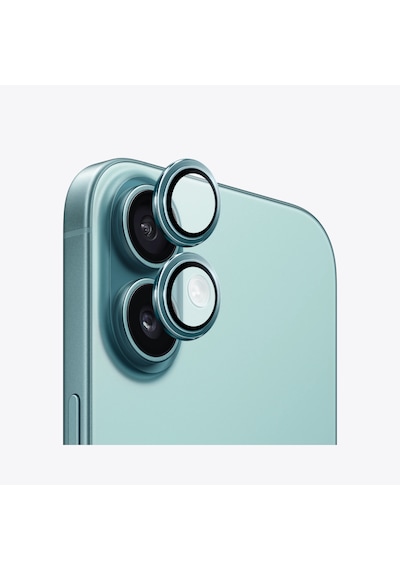 Safeus Safir Temperli Kamera Lens Koruyucu Apple Uyumlu iPhone 16 Plus Ve İle Yeşil