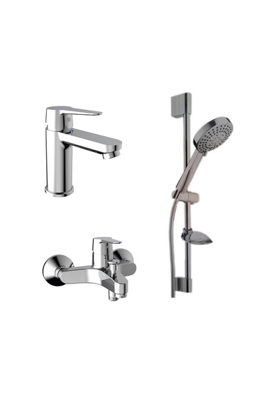 Roca Esteria Pack Eco Banyo Seti Krom 3'Lü A5Da57Ec0K