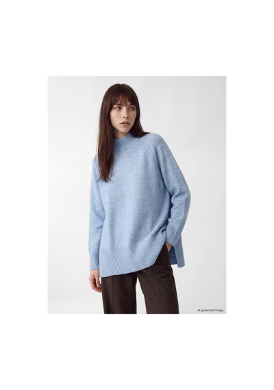 LC Waikiki Alıta Cıty Farkıyla Lcw Modest Mavi Triko Düz Oversize Kadın Tunik Mavi - 931130885 Mavi LC Waikiki Alıta Cıty Farkıyla Lcw Modest Mavi Triko Düz Oversize Kadın Tunik Mavi - 931130885 Mavi
