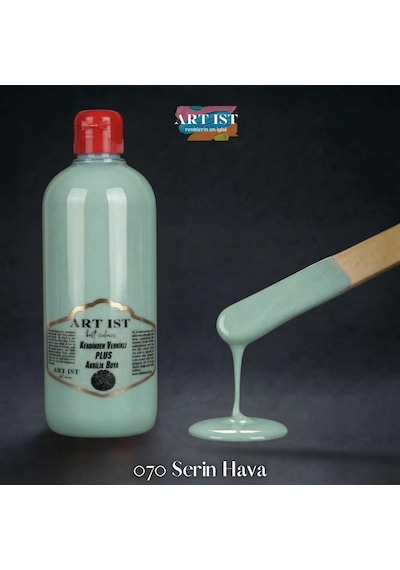 Kendinden Vernikli Plus Vernikli Akrilik Boyalar - 070 Serin Hava Ahşap, Taş Tozu, Hobi, Dıy