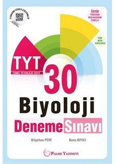 Palme Tyt Biyoloji 30 Deneme Sınavı Kapak Değişebilir