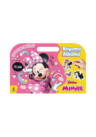 Disney Junior Minnie - Çıkartma Hediyeli Boyama Albümü- Doğan Çocuk