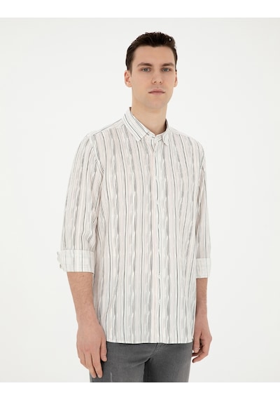 Pierre Cardin Erkek Siyah Gömlek Desenli 50283508-vr046 Siyah