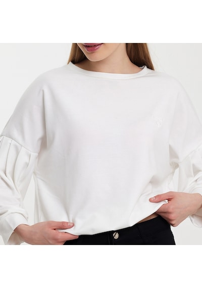 Twobull NAIROBI Kadın  Taş Sweatshirt