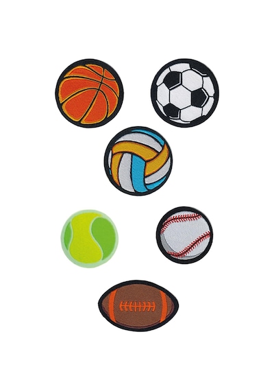 Ütü İle Yapışan Dokuma Arma Seti Patch Top, Toplar, Futbol, Basketbol, Tenis, Voleybol Topu Diğer