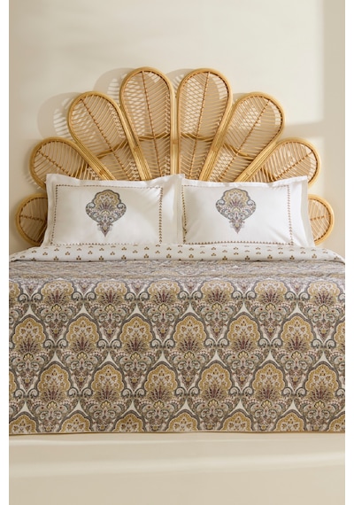 Karaca Home Cherly %100 Pamuk Tek Kişilik Pike Takımı Hardal Hardal