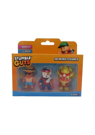 Stumble Guys 3 Lü Mini Figür Seti Seri 3 - 5 Cm - Model 4