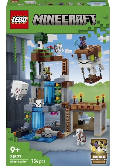 LEGO® Minecraft® Hortlak İstasyonu 21597 – 9 Yaş ve Üzeri Çocuklar için 8 Figür İçeren Yaratıcı Oyuncak Yapım Seti (754 Parça)