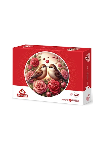 Güller Ve Aşk 570 Parça Round Puzzle