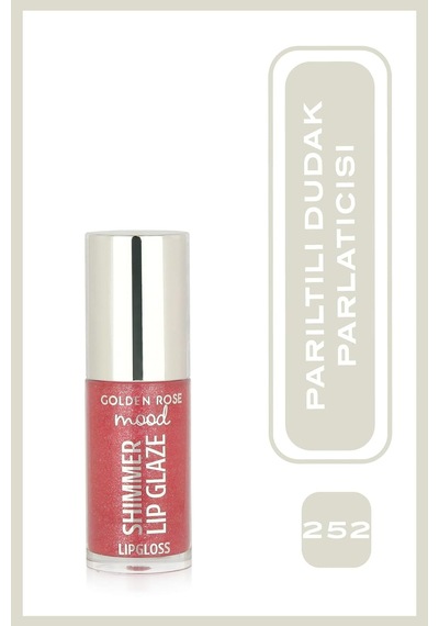 Mood Shimmer Lip Glaze Lipgloss No:252 Peach Fizz - Renkli Dudak Parlatıcısı