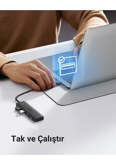 UGREEN 4-in-1 4xUSB-A to USB-A Port Çoklayıcı Hub, 25851
