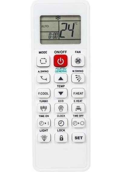 Fujitsu Uyumlu Asyg07lltb-t Klima Kumandası