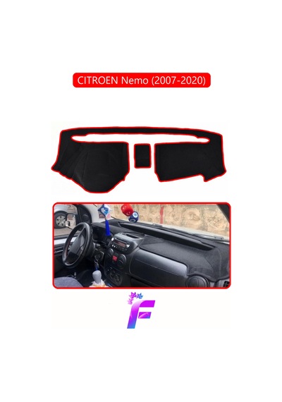 Cıtroen Nemo 2007-2020 Torpido Örtüsü Güneşten Korur Kolay Montaj Tam Uyum Hızlı Montaj E9 Torpido Halısı