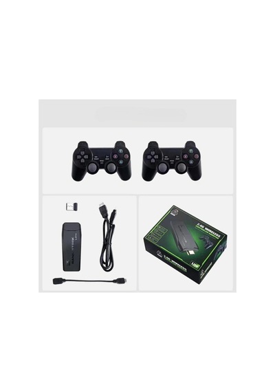 2.4g Kablosuz Çift Kolretro Oyunlar 4k Game Stick Oyun Atari Siyah - 629227643