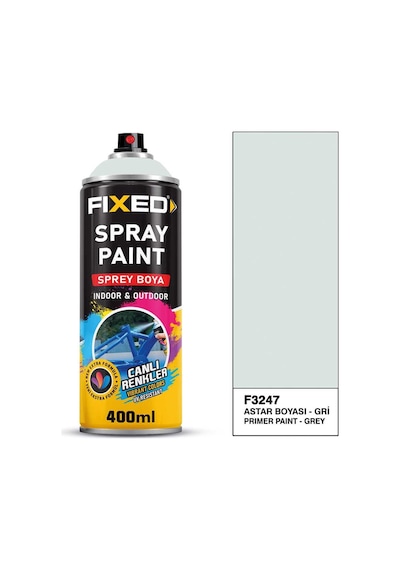 Sgs Fixed Sgs Fıxed F3247 Sprey Boya Akrilik - Astar 320 Gr 400 Ml Astar Sprey