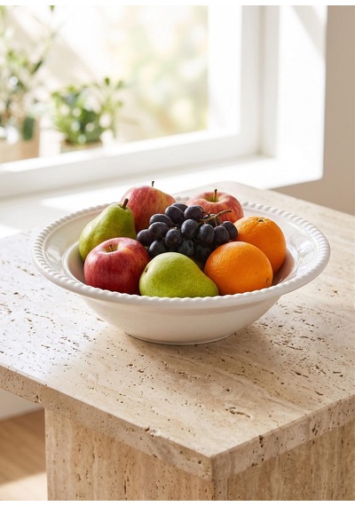 The Mia Grande Salata Kasesi Beyaz 22 Cm