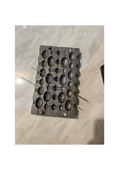 Pelajik 13 Gözlü Gezer Zeytin Kurşun Kalıbı Olta Kurşunu Dökme Kalıbı Gezer Model