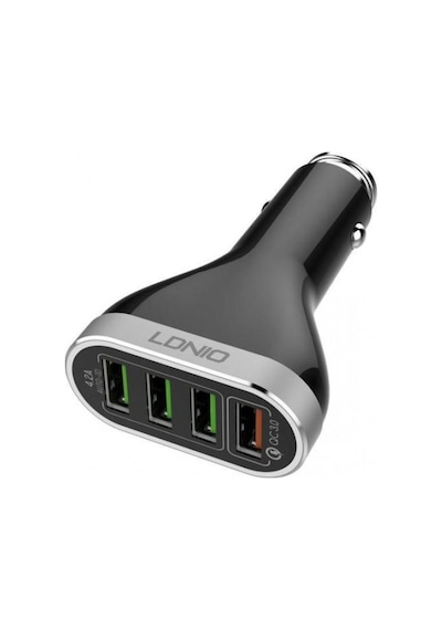 Ldnio Qc 3.0 4 Portlu 6.6A Araç Şarjı Iphone Şarj Kablo 1M