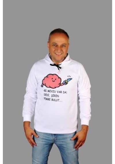 Rafcoll Kapşonlu Sweatshırt (380867473) Beyaz