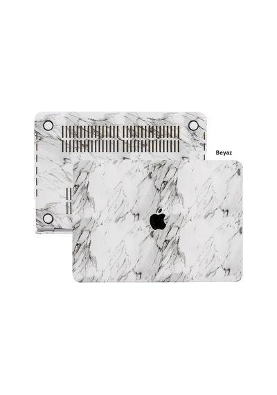 Apple Uyumlu MacBook Air Kılıf HardCase Touch ID A1932 A2179 A2337 F.Marble