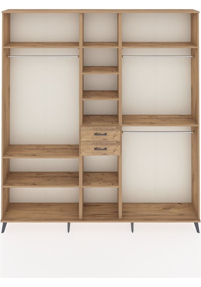 Arges Dolap 10 Raflı 2 Çekmeceli 3 Askılı 220x30x243 Çam-çam/çam Atlas Çam/atlas Çam Arges Dolap 10 Raflı 2 Çekmeceli 3 Askılı 220x30x243 Çam-çam/çam Atlas Çam/atlas Çam