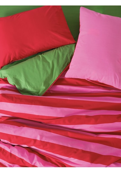Cozy Home Popping Colors Çift Kişilik Lastikli Çarşaflı Nevresim Takımı Cherie Yeşil
