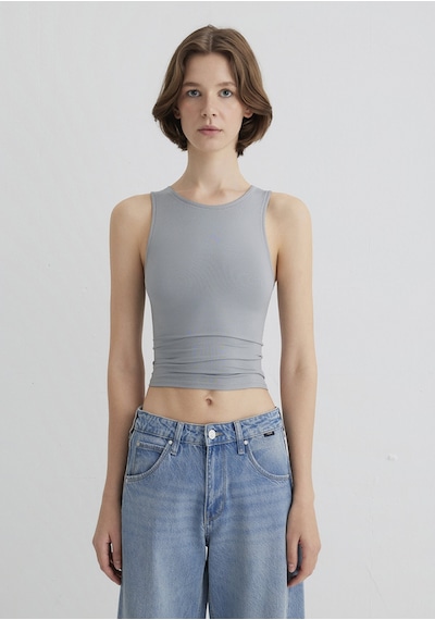 Mavi - Halter Yaka Gri Poliamid Atlet 1613499-70098 Gri
